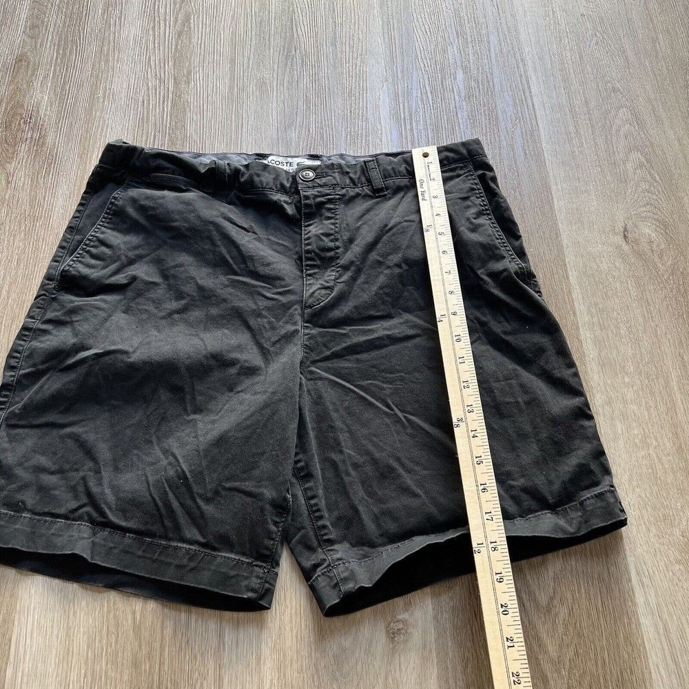 Lacoste Men's Black Cotton Chino Shorts - Picture 2 of 9
